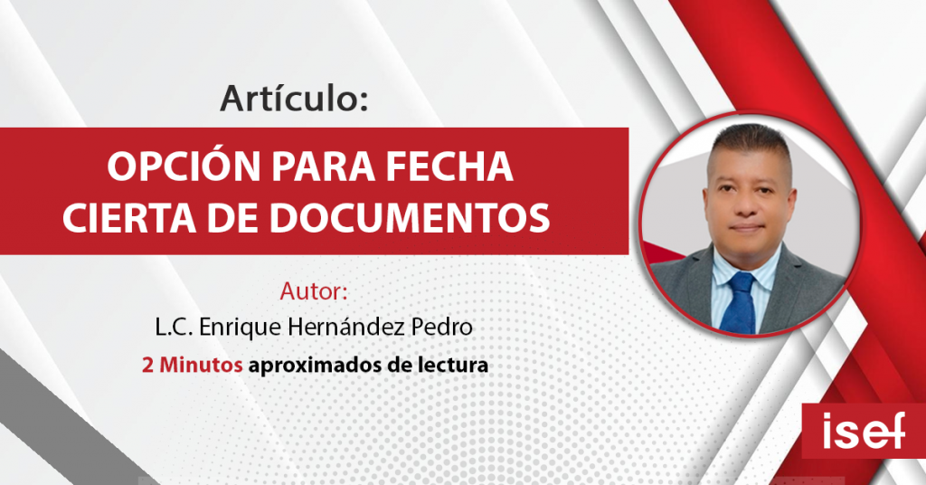 Opción Para Fecha Cierta De Documentos